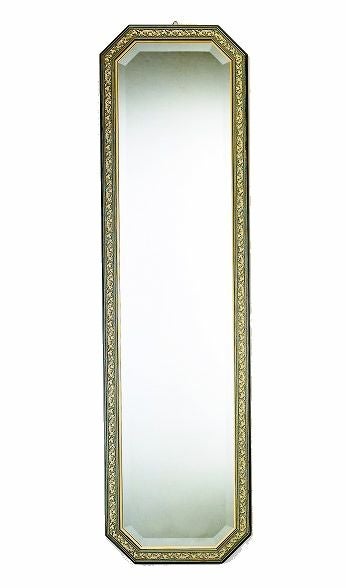 イタリア 姿見ミラー 鏡 壁掛け ブルー＆ゴールド | 輸入家具・雑貨の