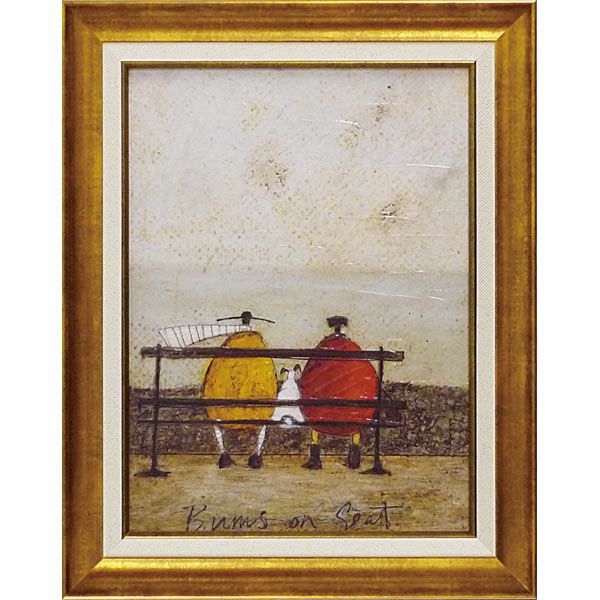 ゲル加工アートフレーム サム トフト「ひと休み」Gel加工 絵画 インテリア 額絵 フレーム