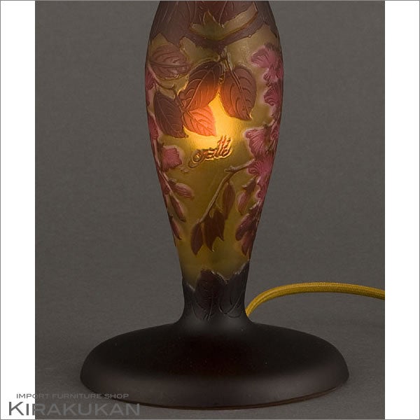 輸入照明 ガレコレクション 2灯テーブルスタンド 藤柄 Wisteria 中間スイッチ LED使用可 人気