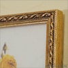  イタリア製 薔薇額絵 ゴールド枠 アクリル板（イエロー・ローズ）花