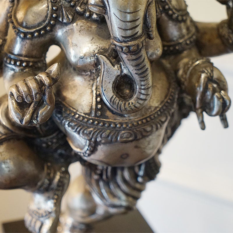 ゾウの神様 ガネーシャ 置物 インド製 富と学問 障害除去 オブジェ 希少品 輸入雑貨 おしゃれ 雑貨 小物