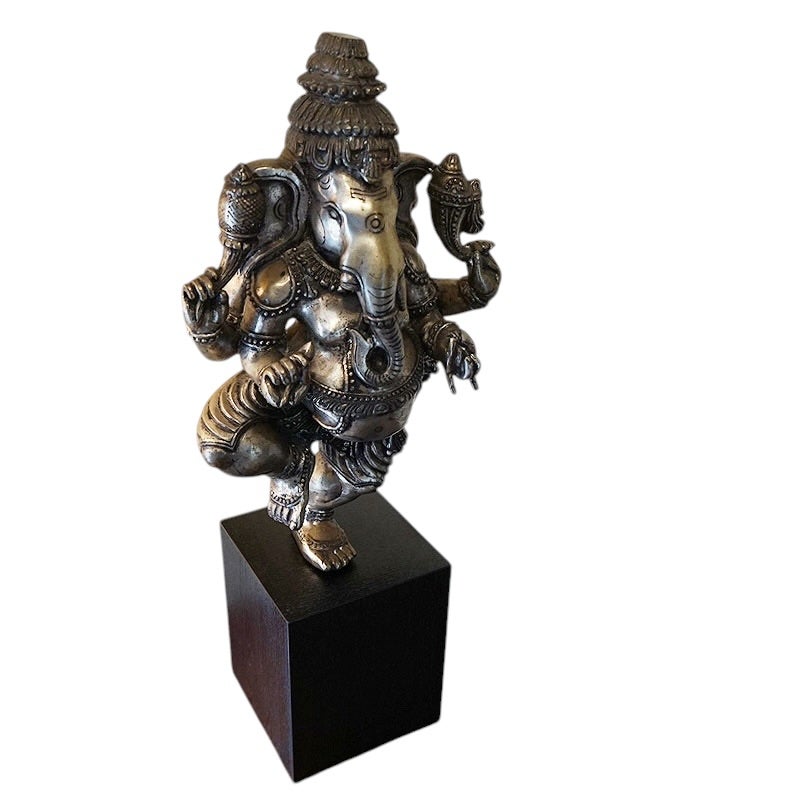 ゾウの神様 ガネーシャ 置物 インド製 富と学問 障害除去 オブジェ 希少品 輸入雑貨 おしゃれ 雑貨 小物