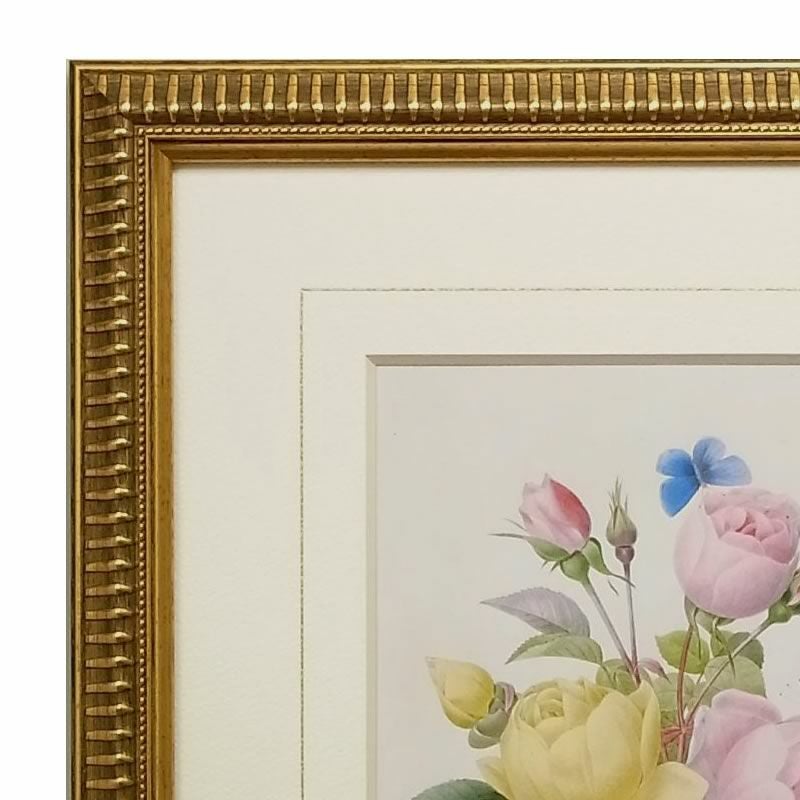 お得な2枚セット】ルドゥーテ ローズ 絵額 複製画 『 美花選 ローズ