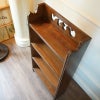 アンティーク家具 4段 ブックシェルフ アンティーク オープンシェルフ 木製 Bookshelf リプロダクト 家具 書棚