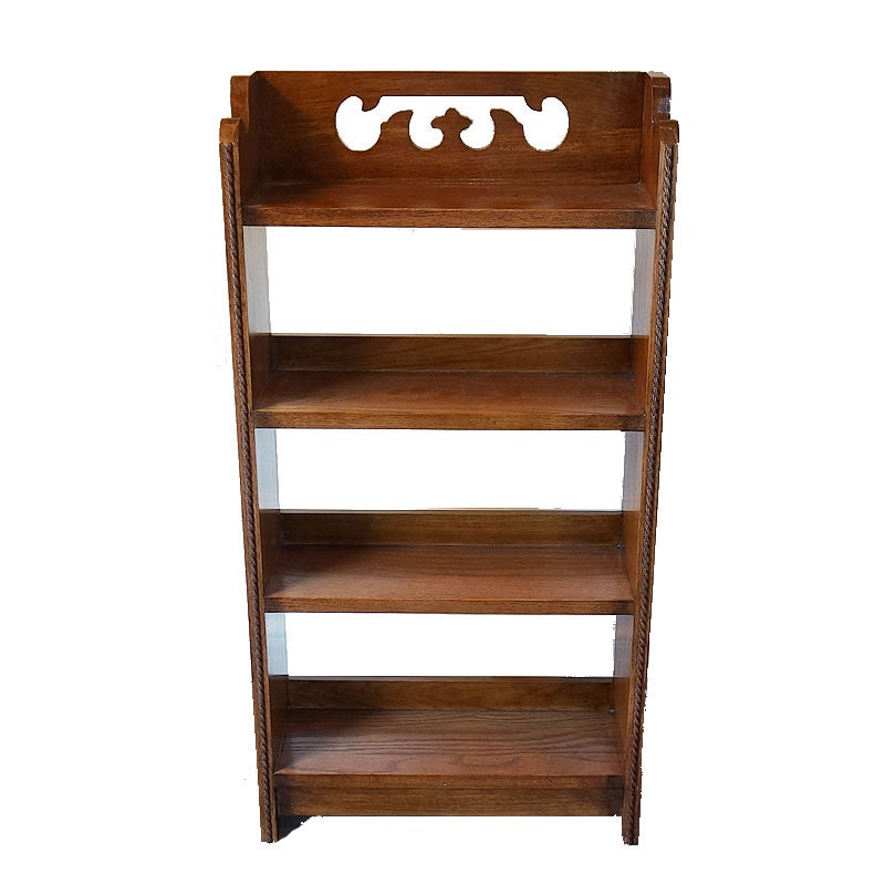アンティーク家具 4段 ブックシェルフ アンティーク オープンシェルフ 木製 Bookshelf リプロダクト 家具 書棚
