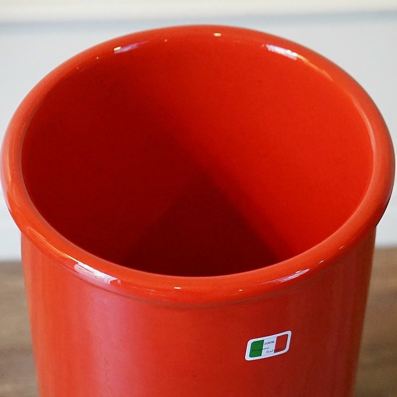 傘立て 陶器 イタリア レッド 赤 アンブレラスタンド 玄関 傘立て スリム おしゃれ アンティーク イタリアンレッド