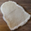 ムートンフリース 60×90cm S ベージュ色 天然ムートン 送料無料 ムートンラグ