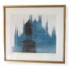 柳沢正人 画 「ミラノの朝」リトグラフ 限定 120枚 額 新品