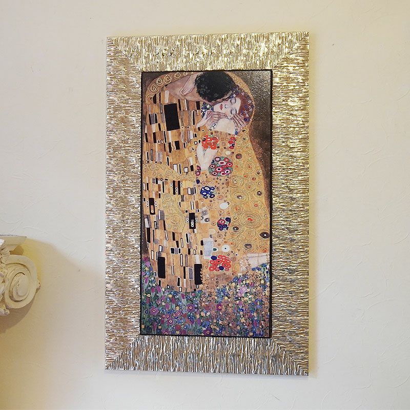 クリムト 接吻 絵画 金縁 イタリア製 インテリア 絵画 インテリア イタリア製 クリムト 画 接吻 The Kiss【送料無料