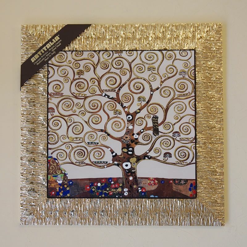絵画 インテリア イタリア製 クリムト 画 生命の樹 The Tree of Life