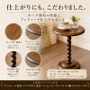オーク無垢材の質感を活かしたアンティーク仕上げのサイドテーブル