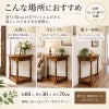 オーク材の木目と繊細な彫刻が美しい、完成品で届くコンソールテーブル