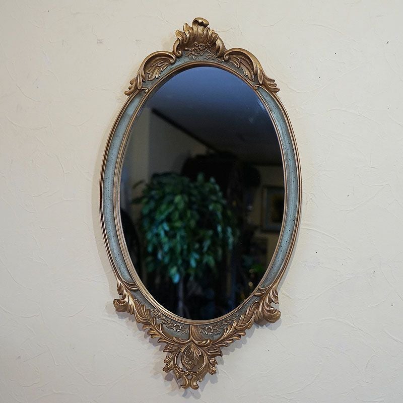 アンティーク 八角ミラー シルバー LLサイズ Mirror（壁掛け鏡）八角形