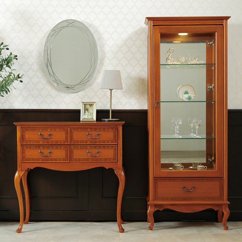 東海家具 ブライトン BRIGHTON キュリオ 65 飾り棚 ショーケース アンティーク 輸入家具