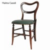 ダイニングチェア 合皮 グリーン色張り Malina Cassili マリナカッシーリ マホガニー家具 アンティーク調家具