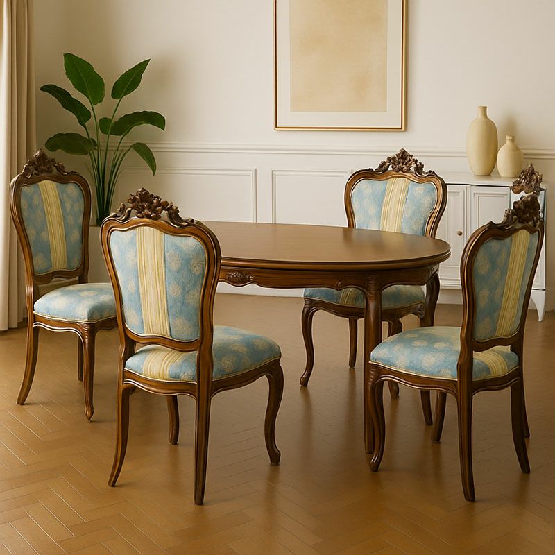 ダイニング5点セット チェア テーブル 165 オーバル 楕円 象嵌 Malina Cassili マリナカッシーリ 組立品