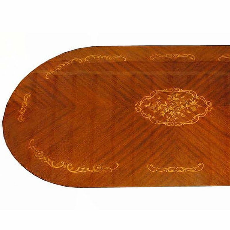 ダイニング5点セット チェア テーブル 165 オーバル 楕円 象嵌 Malina Cassili マリナカッシーリ 組立品