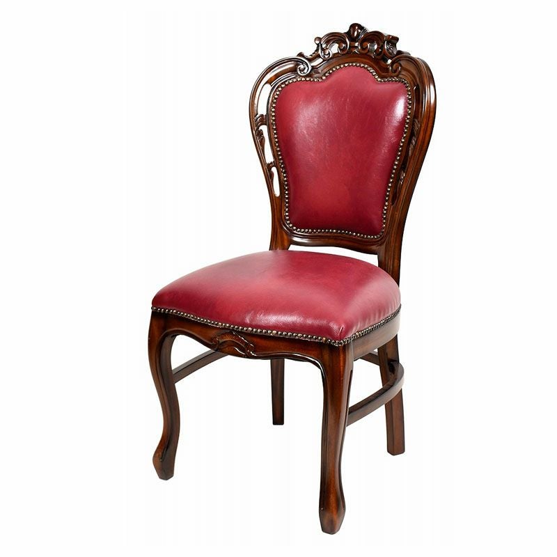 ダイニングチェア 2脚セット 完成品 張地4種類あり Malina Cassili マリナカッシーリ マホガニー家具 アンティーク調家具