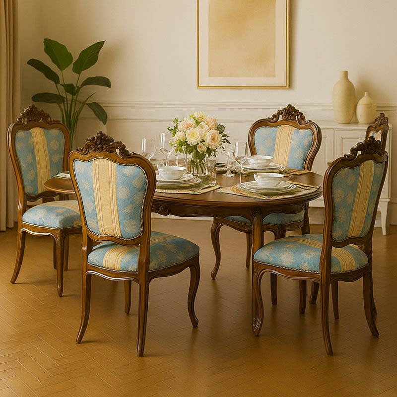 ダイニングチェア 4脚セット 完成品 張地4種類あり Malina Cassili マリナカッシーリ マホガニー家具 アンティーク調家具