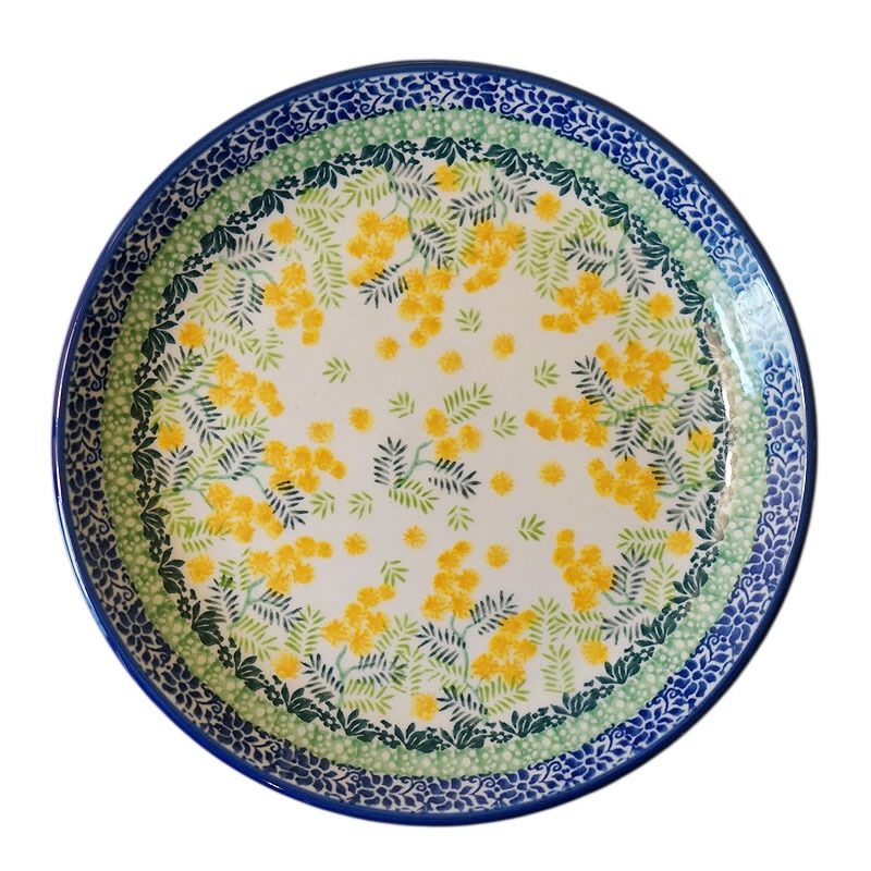 ツェラミカ アルティスティチナ 20cmプレート No.3265X ミモザ柄 ポーランド食器
