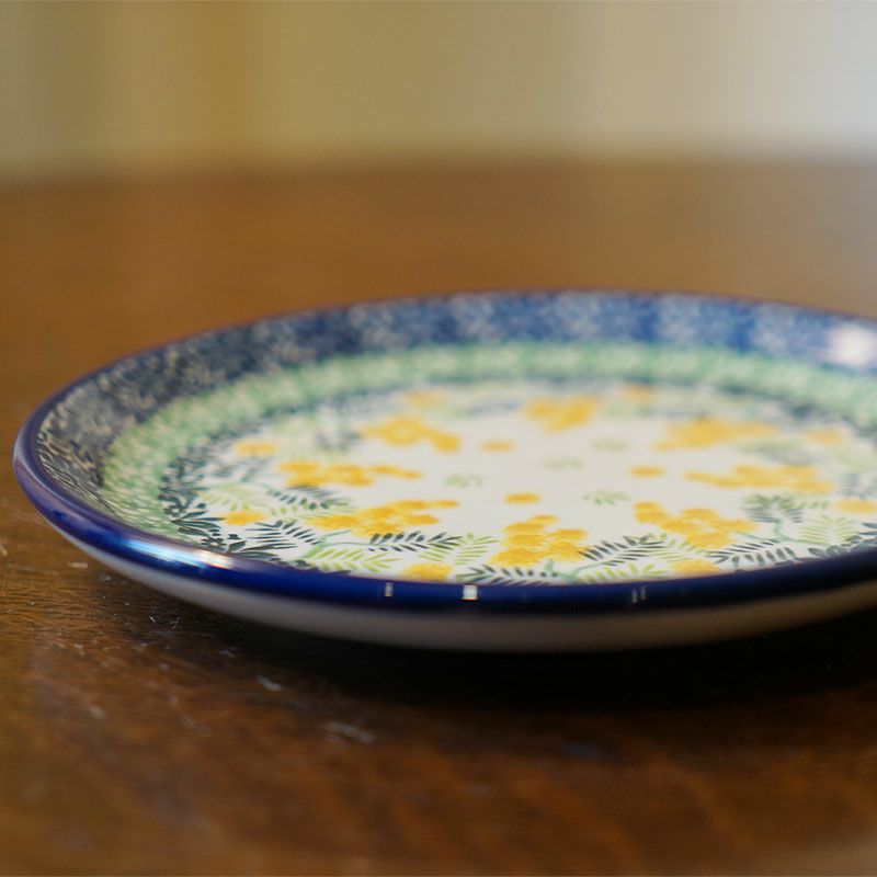 ツェラミカ アルティスティチナ 16cmプレート No.3265X ミモザ柄 ポーランド食器