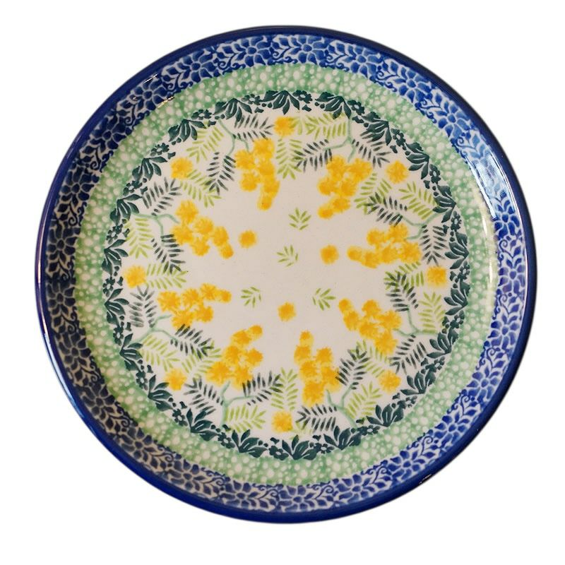 ツェラミカ アルティスティチナ 16cmプレート No.3265X ミモザ柄 ポーランド食器