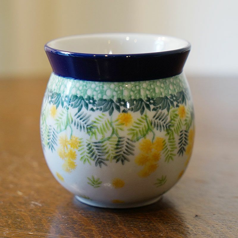 ツェラミカ アルティスティチナ No.3265X マグカップ 0.25L ミモザ柄 ポーランド食器