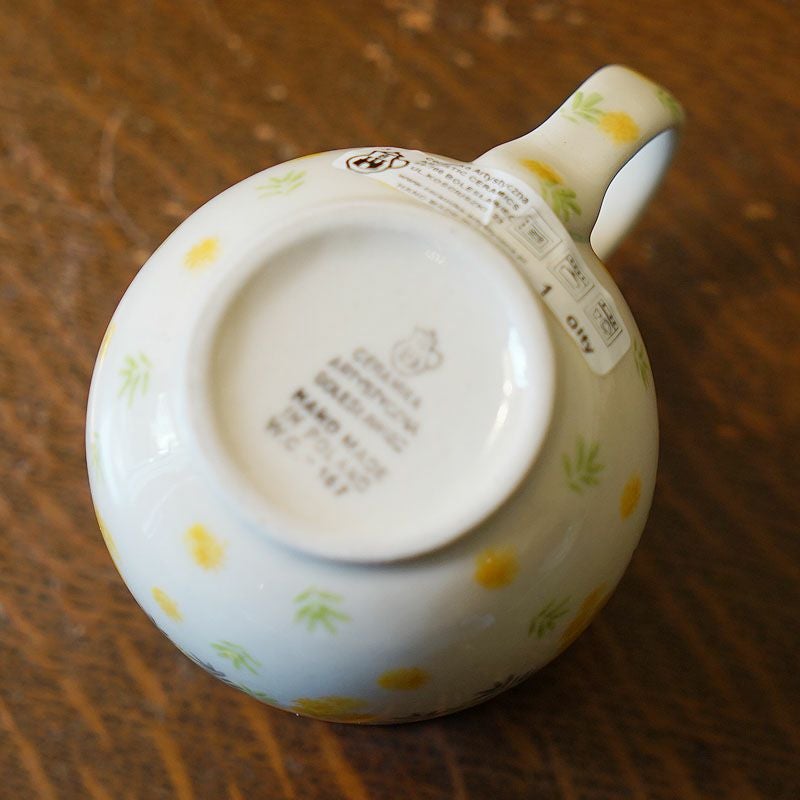 ツェラミカ アルティスティチナ No.3265X マグカップ 0.25L ミモザ柄 ポーランド食器