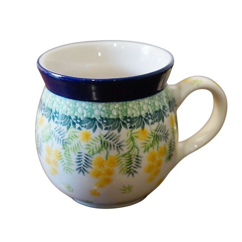 ツェラミカ アルティスティチナ No.3265X マグカップ 0.25L ミモザ柄 ポーランド食器