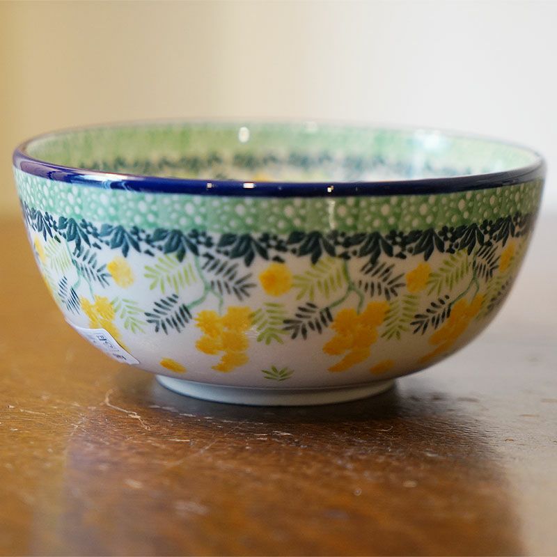 ツェラミカ アルティスティチナ フリーボウル 14cm No.3265X ミモザ柄 ポーランド食器