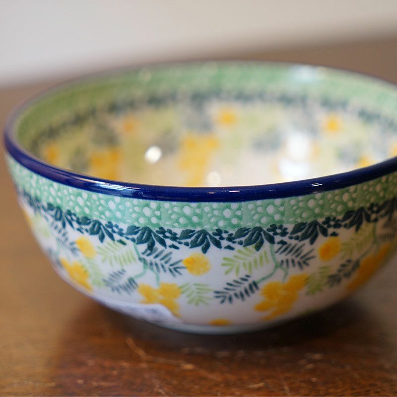 ツェラミカ アルティスティチナ フリーボウル 14cm No.3265X ミモザ柄 ポーランド食器