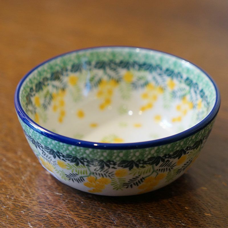 ツェラミカ アルティスティチナ サラダボウルミニ 12cm No.3265X ミモザ柄 ポーランド食器