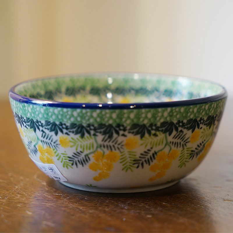 ツェラミカ アルティスティチナ サラダボウルミニ 12cm No.3265X ミモザ柄 ポーランド食器