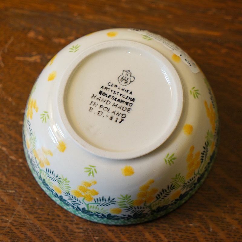 ツェラミカ アルティスティチナ サラダボウルミニ 12cm No.3265X ミモザ柄 ポーランド食器