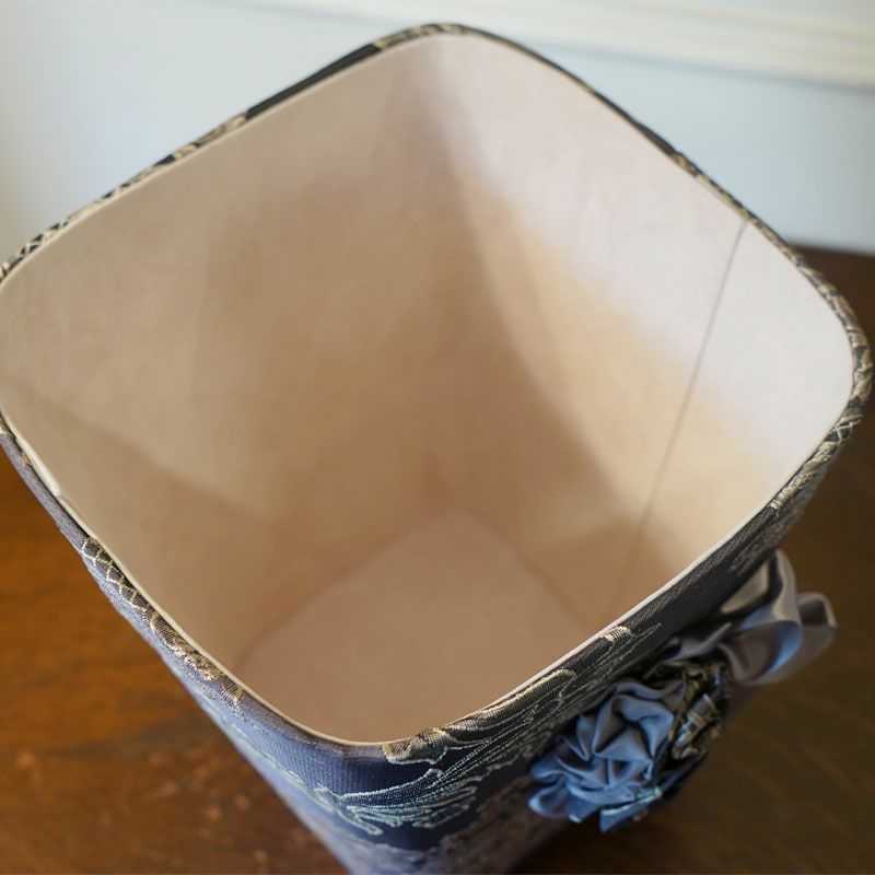 アクアフラワー Aqua flower クラシックグレー ダストボックス ゴミ箱 スクエア小物入れ リボン ゴミ箱 おしゃれ 