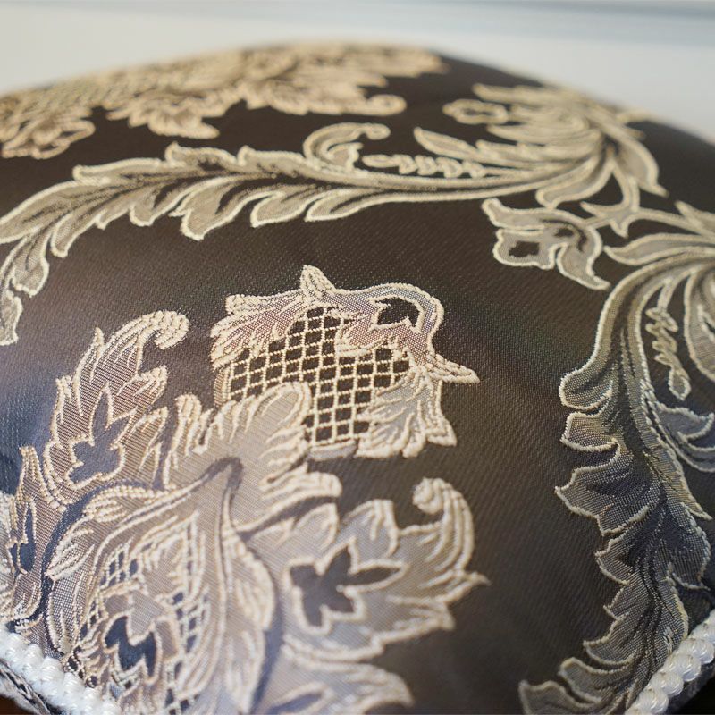 アクアフラワー Aqua flower クラシックグレー クッションカバー パンヤ別 タッセル付 メール便使用