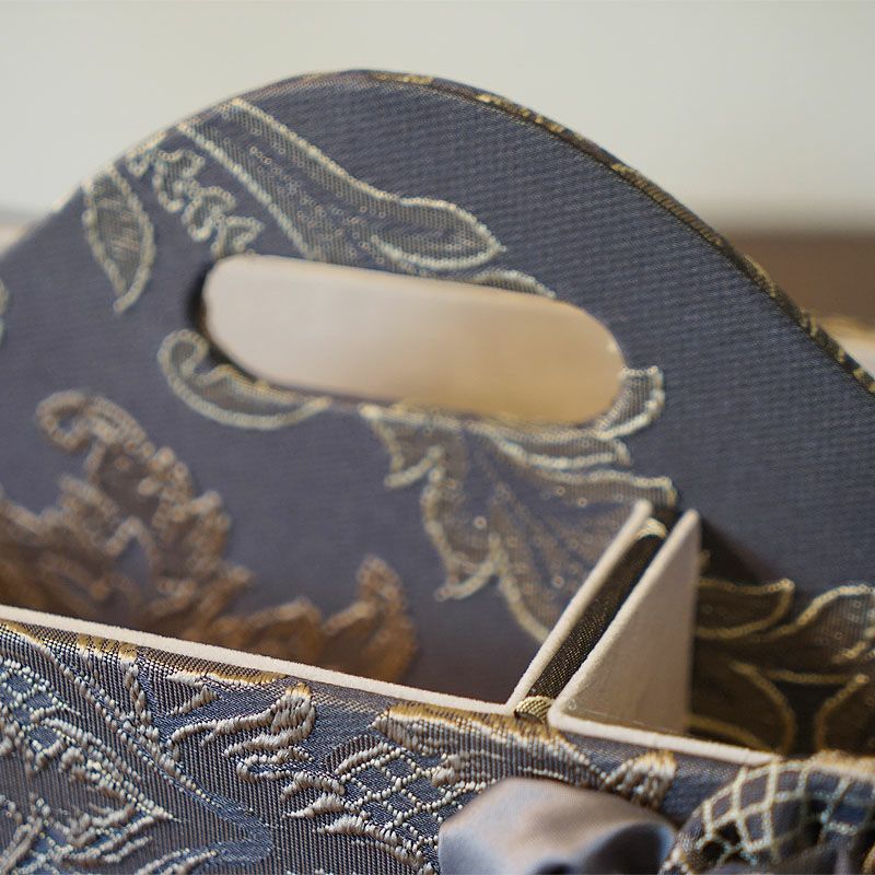 アクアフラワー Aqua flower クラシックグレー リモコンラック 収納ボックス リボン リモコンラック おしゃれ