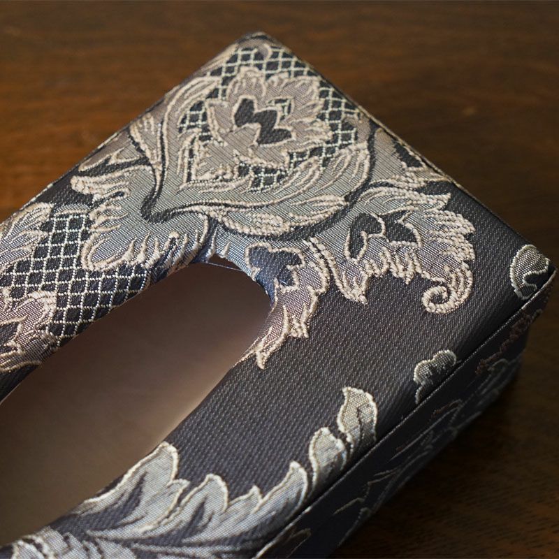 アクアフラワー Aqua flower クラシックグレー ティッシュボックス ティッシュケース リボンティッシュケース おしゃれ