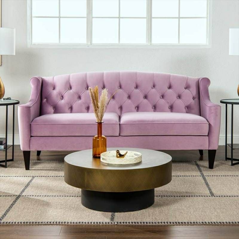 ジェニファーテイラー ソファ 3人掛け ソファー ベロア ラベンダー KEN 952 Jennifer Taylor アメリカ家具 ソファ ファブリック 布張り おしゃれソファ