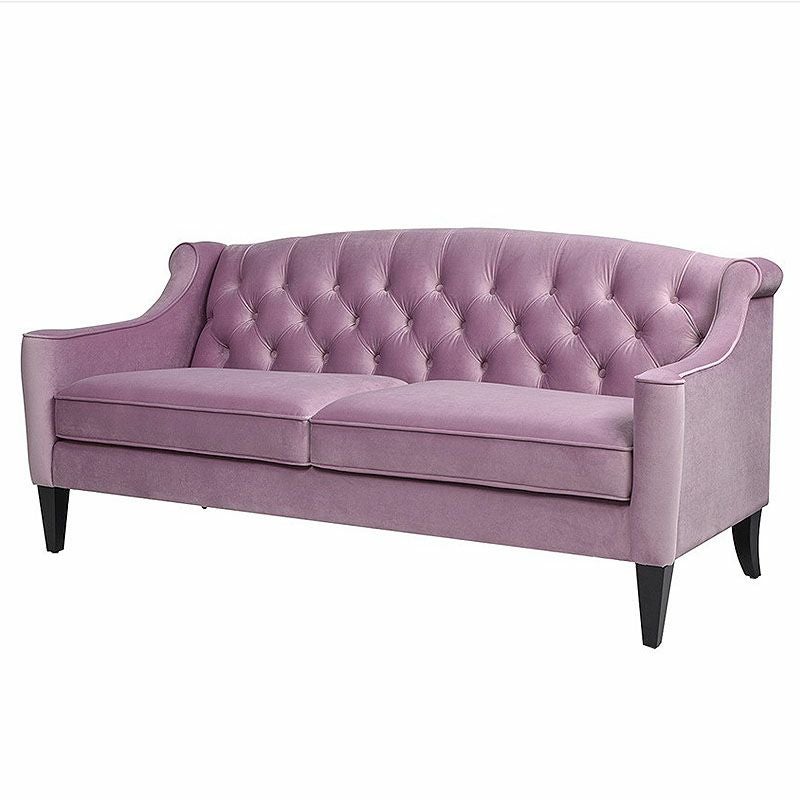 ジェニファーテイラー ソファ 3人掛け ソファー ベロア ラベンダー KEN 952 Jennifer Taylor アメリカ家具 ソファ ファブリック 布張り おしゃれソファ