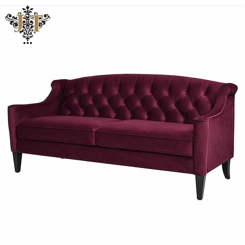ジェニファーテイラー ソファ 3人掛け ソファー ベロア バーガンディ KEN 884 Jennifer Taylor アメリカ家具 ソファ ファブリック 布張り おしゃれソファ