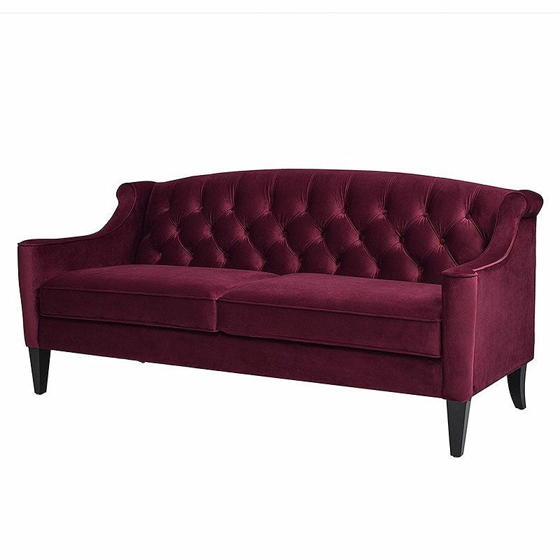 ジェニファーテイラー ソファ 3人掛け ソファー ベロア バーガンディ KEN 884 Jennifer Taylor アメリカ家具 ソファ ファブリック 布張り おしゃれソファ