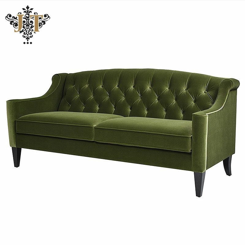 ジェニファーテイラー ソファ 3人掛け ソファー ベロア オリーブグリーン KEN V036 Jennifer Taylor アメリカ家具 ソファ ファブリック 布張り