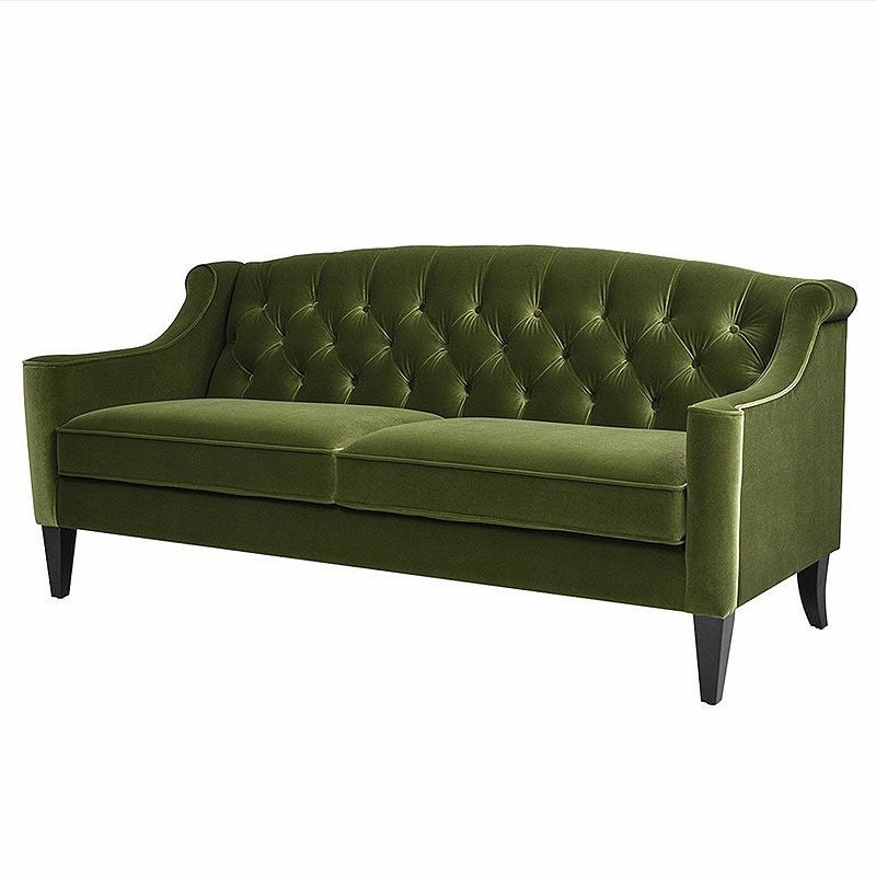 ジェニファーテイラー ソファ 3人掛け ソファー ベロア オリーブグリーン KEN V036 Jennifer Taylor アメリカ家具 ソファ ファブリック 布張り