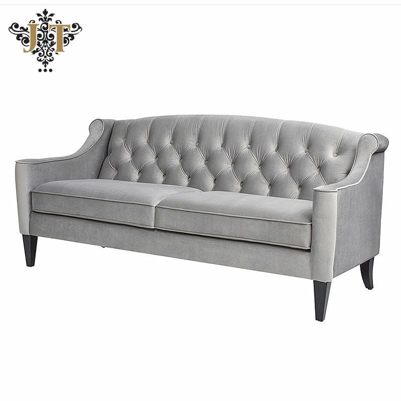 ジェニファーテイラー ソファ 3人掛け ソファー ベロア グレー KEN 865 Jennifer Taylor アメリカ家具 ソファ ファブリック 布張り