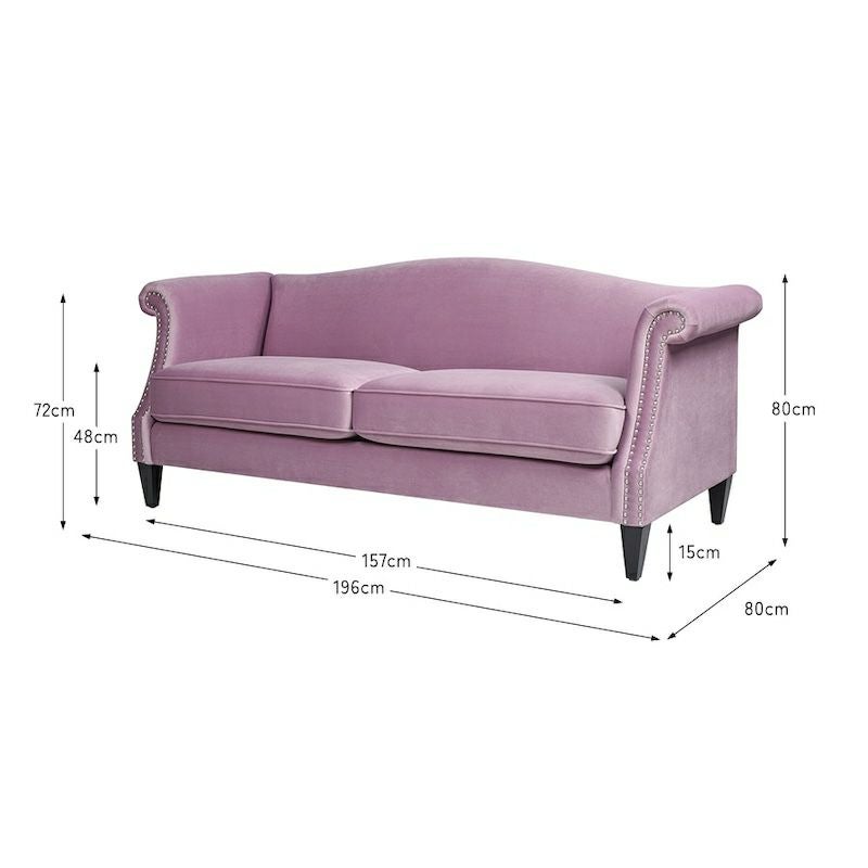 ジェニファーテイラー ソファ 3人掛け ソファー ベロア ラベンダー Elaine 952 Jennifer Taylor アメリカ家具 ソファ ファブリック 布張り