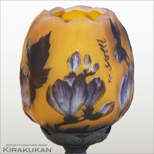 輸入照明 ガレコレクション １灯テーブルランプ ダークブロンズ仕上げ Magnolia マグノリア 中間スイッチ LED使用可