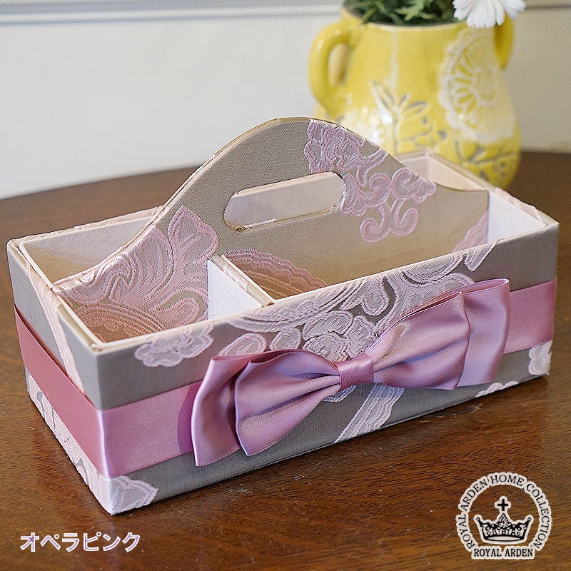 アクアフラワー オペラピンク リモコンラック マルチボックス リボン ジェニファーテイラー調