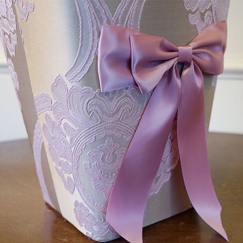 アクアフラワー Aqua flower オペラピンク ダストボックス ゴミ箱 おしゃれ ダストBOX リボン