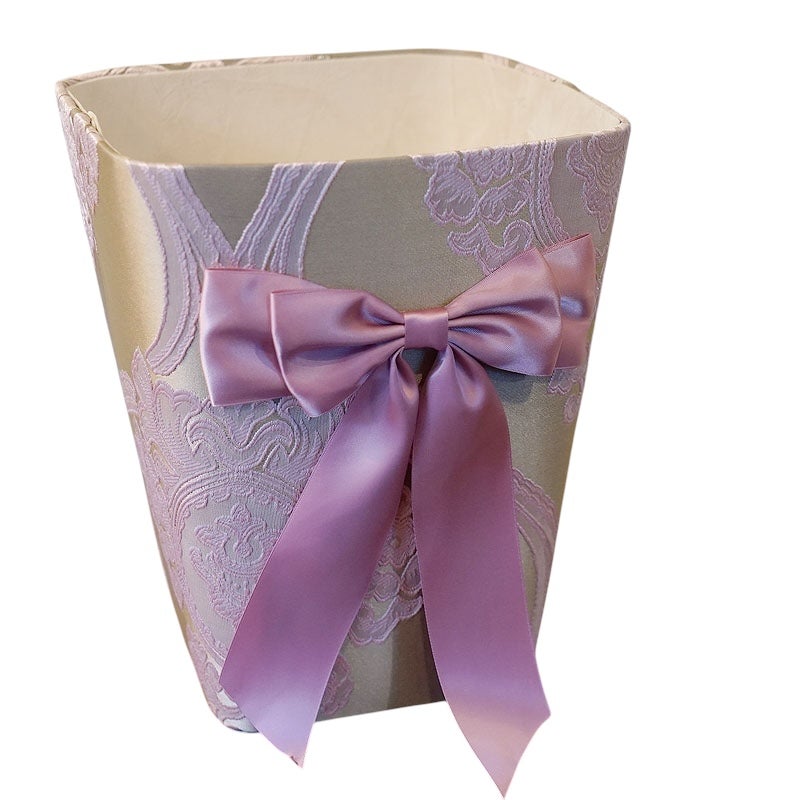 アクアフラワー Aqua flower オペラピンク ダストボックス ゴミ箱 おしゃれ ダストBOX リボン